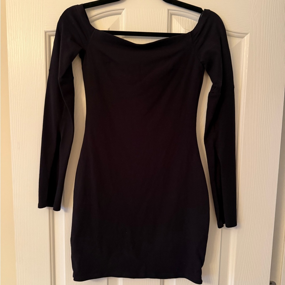 Express Black Off The Shoulder Dress